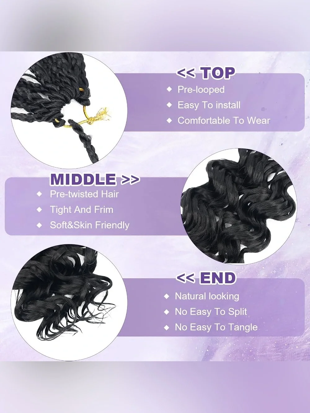 Gogo Curl Crochet Hair 10 Inch 8 Packs
